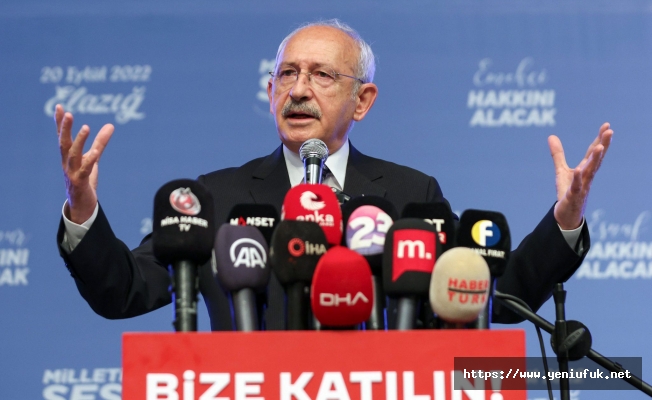 Kılıçdaroğlu: “Elazığ Özel Ekonomi Bölgesi İlan Edilecek”