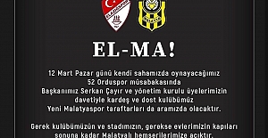 Elazığspor'dan Malatya'ya Davet